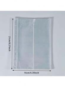 Bìa đựng tài liệu A5 có khóa kéo, sổ tay bìa bóng, album PVC trong suốt, 10 trang giấy lót thay thế, thích hợp cho mùa tựu trường. - Nhiều màu - Xem 7