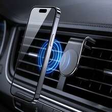 Powerful Magnetic Car Phone Holder, Hot Selling Model, Air Vent Clip Installation, Fits All Phones, Stable Attachment, Suitable For Ride-Sharing And Commuting - F3 - View 6