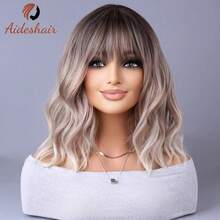 Synthetic Wig 2023 New Internet Celebrity Style With Gradually Light Gray Wigs European And AmericanY2K Women's Hair Bundle: Wigs, Extensions, Wig Caps & Hair Accessories - LC030-5 - Xem 3