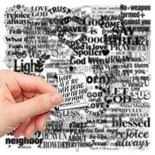 50 piezas Pegatinas con citas inspiradoras para scrapbooking, diario, planificador, equipaje, sobre, guitarra, monopatín - Citas inspiradoras - Ver 2