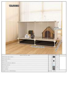 Large Animal Cage With Litter Tray, Suitable For Hamsters, Squirrels And Other Small Pets - Splicing - View 19
