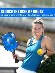 2个装匹克球拾球器，硅胶匹克球拾球工具，通用匹克球吸盘拾球器，新款硅胶匹克球拍握把，防滑匹克球握把，最佳匹克球运动员礼物 - 黑色 - 查看 7