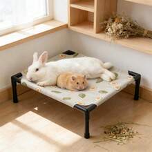 1片透气防滑宠物垫，适合仓鼠和兔子睡觉，可拆卸可水洗，全年适用于猫、兔子和小型宠物。 - 查看 7