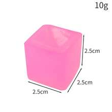1个 Schylling Need Nice Oh Cube 魔方，青少年及成人减压挤压玩具，麦芽糖果色四色慢回弹方形魔方玩具，生日/节日/情人节/复活节礼物 - 彩色 - 查看 9