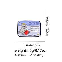 Cartoon Raccoon Quotes Soft Enamel Pin Women Lapel Pins For Backpack Men Brooch On Clothes Jewelry Badges Accessories Gifts - Black - View 3