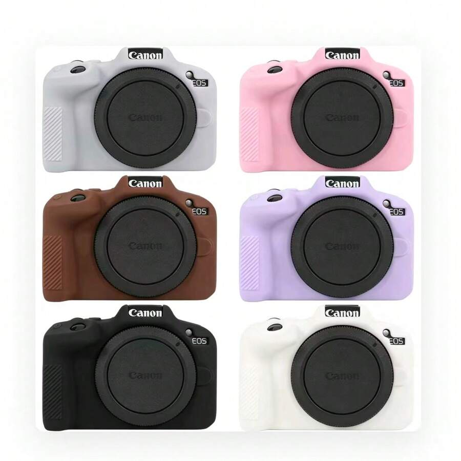 EOS R50 Soft Silicone Protective Case, Flexible Silicone Camera Cover For EOS R50 Vlog Camera, Camera Silicone Sleeve, Camera Protective Case, Fashionable Multi-Color Camera Shell Camera Case - Multicolor - View 1