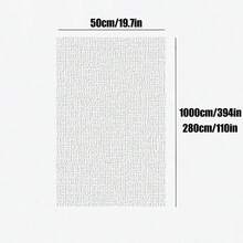 Brodark 1卷 50cm*280cm/1000cm 白色粗糙自粘防水壁纸，亚麻纹理，全屋装修墙面覆盖，大面积墙面遮盖 - 1卷 - 查看 4