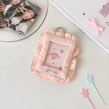 Ins Style Korea Sweet Girl Photo Card Case For 3 Inch Photocard Soft Pillow Shaped Photocard Holder K-Pop Idol Goo Card Holder - Hồng - Xem 17