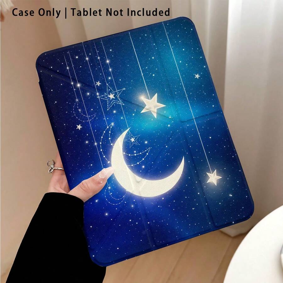 Ốp bảo vệ máy tính bảng Moon1pc kèm chân đế, tương thích với Honor Pad 8/9/10, Honor GT 11.5inch/X7/X8A/X9/X8Pro/X9Pro/V9/V8 Pro, MatePad SE 11inch/MatePad 11inch/11.5inch, MatePad Pro, cũng như các mẫu Apple thế hệ thứ 10/11 năm 2025 (A16). Có thể gập lại chống cong vênh, các góc được gia cố bằng silicon, tự động bật/tắt màn hình, khe cắm bút tích hợp, chân đế điều chỉnh nhiều góc độ - Bảo vệ hoàn hảo hàng ngày, món quà lý tưởng. - Nhiều màu - Xem 1