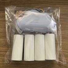 5个装可重复使用迷你粘毛滚筒，便携式旅行宠物毛发清洁套装，附赠150片替换纸（粉色） - 多色 - 查看 13