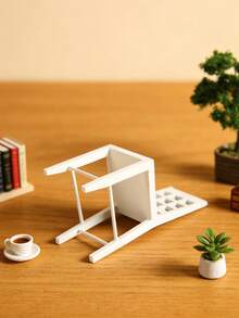 1 chiếc ghế tựa lưng cao thu nhỏ 9,5cm cho nhà búp bê, ghế đơn tựa lưng cao, trang trí nhà/văn phòng, trang trí nhà thu nhỏ sang trọng, mô hình mini, kệ sách phòng học, đồ thủ công thu nhỏ sáng tạo, đồ thủ công trưng bày trên bàn, trang trí bàn làm việc, đồ thủ công mini, trang trí trong nhà, phụ kiện chụp ảnh mô hình - Nhiều màu - Xem 3