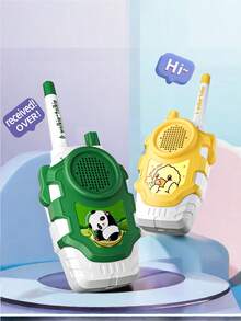 1 Pair Children's Interactive Walkie Talkies, Family Interactive Toy For Pretend Play, Long Distance Conversation, Easy Operation For Quick Use By Kids, Holiday Gift - Multicolor - View 14