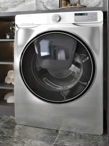 Various Appliance Surface Anti-Rust Protection, Washing Machine/Refrigerator/Elevator Protection, Thick Brushed Silver Metal Protective Film, Silver Stainless Steel Sticker, Self-Adhesive Refrigerator Washing Machine Renovation Waterproof Wallpaper - Silver Brushed - View 2
