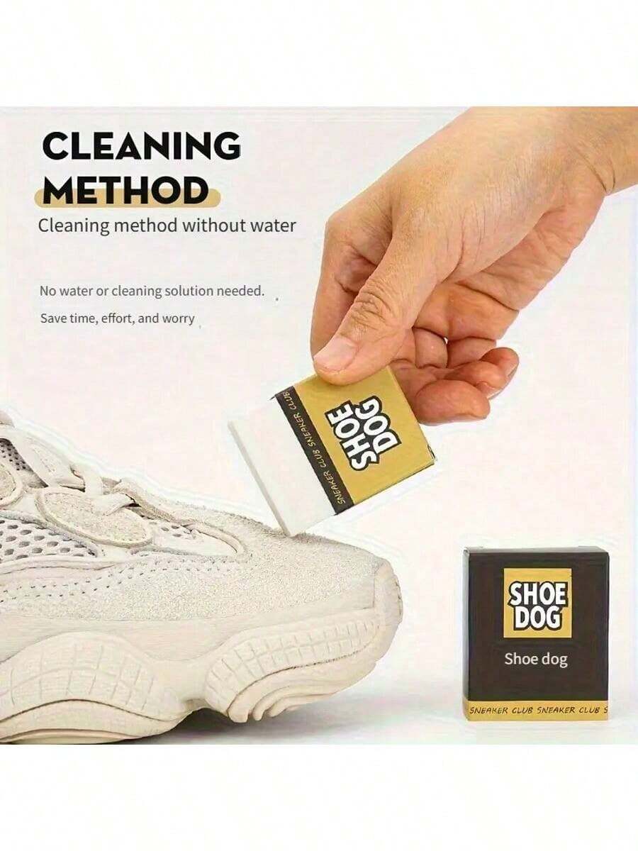 Bộ tẩy giày - Thích hợp cho giày da lộn, da nubuck, nhung và da cừu. Khối tẩy giày thể thao, chất tẩy rửa nhẹ nhàng, thích hợp cho các bề mặt mỏng manh, dễ mang theo, cũng thích hợp cho da giả và quần áo. Áp dụng cho phòng khách, phòng ngủ, phòng tắm, nhà bếp và các khu vực khác. Đồ dùng du lịch, vệ sinh, chất tẩy rửa giày, dụng cụ vệ sinh. - 1 cái - Xem 1