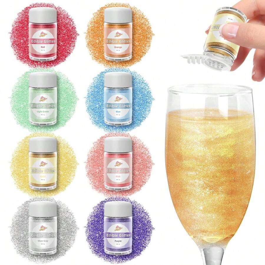 Metal Glitter Suitable For Nail Art Decoration And Cake Decoration - Glitter Suitable For Frosting And Candy - Multicolor - View 1