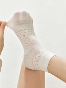 4/5/6 đôi tất cổ ngắn mùa hè mỏng nhẹ, thoáng khí dành cho nữ. - Nhiều màu - Xem 4