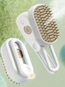 1pc Pet Steam Massage Brush, Universal For Cats & Dogs Floating Hair Cleaning Device, No-Wash Pet Steam Brush, No-Rinse Steam Massage Brush, One-Button Grooming, USB Rechargeable, Suitable For Cats & Dogs, Daily Care Tool, Portable Hair Care Accessory - Multicolor - View 14