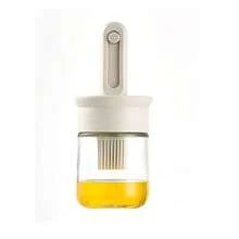 1支可伸缩硅胶油刷，带玻璃瓶，可锁定式油刷，适用于烹饪、烘焙和烧烤 - 均款 - 查看 7