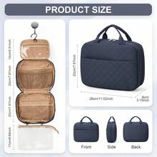 Travel Toiletry Bag For Women, Travel Makeup Bag Portable Hanging Organizer Multifunctional Water-Resistant Shaving Bag Multiple Compartments With Hanging Hook For Toiletries Accessories For Women Toiletries Bag Wash Bag Large Capacity Shower Bag Mothers Day Gift Teacher Gift Cruise Essentials Travel Essential - Multicolor - View 10