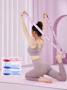 Dây kháng lực yoga 12/10/8 đoạn, dây kháng lực kỹ thuật số dùng cho tập thể dục, luyện tập khiêu vũ, giãn cơ vai. - Nhiều màu - Xem 3