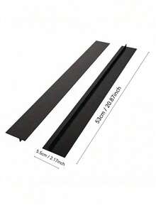 1P2pcs Stove Counter Cover Kitchen Seal, Stove Top Seal, Organic Silicon High Temperature Resistant Kitchen Gap Strip, Kitchen Accessories,Kitchen Decor And Accessories,Home Essentials,Kitchen Organization And Storage,Oil And Dirt Resistant Gas Stove Gap Soft Sealing Strip Silicone Gap Plug Kitchen Stove Counter Gap Cover - Flexible Stove Space Filler,Kitchen Decor,Halloween - 黑色-21吋-1件 - 查看 7