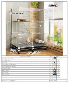 Lồng chim lớn kiểu biệt thự, thích hợp cho việc nhân giống vẹt, vẹt đuôi dài, sáo, chim hoàng yến, chim sẻ. - Loại lắp ráp - Xem 15