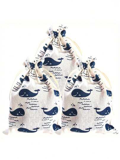 12 chiếc túi quà tặng dây rút hình động vật biển - Họa tiết cá voi và cá nhiệt đới, túi in hình cá voi, túi quà tặng dây rút, túi đựng trang sức, túi quà tặng tiệc cưới, túi trang trí quà tặng sinh nhật, túi quà tặng trang trí tái sử dụng, túi đựng kẹo sô cô la, thích hợp cho sinh nhật, tiệc bể bơi và tiệc bãi biển, đám cưới, quà tặng tiệc tùng (1/4/12 chiếc)