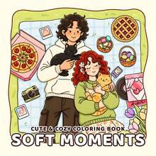 成人及儿童涂色书，可爱舒适，24页，描绘女士美发沙龙场景的线条画，放松涂色，缓解压力，理想的返校文具，婚礼季、音乐节、母亲节和儿童节的完美礼物，适合送给家人和朋友，也可作为办公用品和房间装饰。 - 填色本 - 查看 14