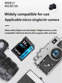 Lexar 128GB SDXC 記憶卡 800x V30 U3 最高 150MB/S 高速 SD 卡，適用 4K 影片、單反相機、無人機、運動攝影機、行車記錄器 - 查看 5