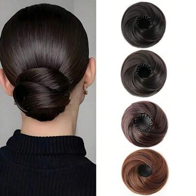 1 phụ kiện tóc nữ thanh lịch, dụng cụ tạo búi tóc hình bánh donut co giãn 10cm, sợi tổng hợp chịu nhiệt, thiết kế đa chức năng phù hợp với nhiều kiểu tóc, vừa vặn chắc chắn cho sử dụng hàng ngày và các dịp đặc biệt, bộ dụng cụ tạo kiểu tóc, dụng cụ tạo kiểu tóc, quà tặng năm mới, quà tặng ngày lễ tình nhân, phụ kiện ngày lễ, dây buộc tóc, dây chun buộc tóc, dây chun scrunchies, dây buộc tóc cho các hoạt động ngoài trời, kỳ nghỉ, du lịch, phụ kiện trang phục và quà tặng, lễ hội, tiệc tùng.