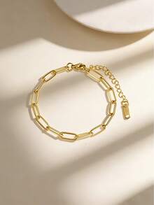 Bộ 1/5/10 vòng tay khóa an toàn, vòng tay mặt dây chuyền điều chỉnh được bằng thép không gỉ 304 với khóa càng cua, thích hợp để tự làm trang sức (màu vàng + bạc). - Vòng đeo tay có thể điều chỉnh - Xem 6