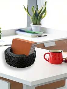 Unique Tire Shaped Business Card Holder And Desktop Storage Box - Perfect Room Decor - Multiple Styles - View 6