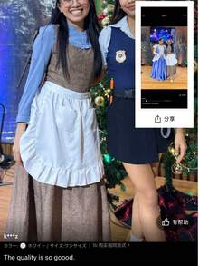 1pc White Waist Apron, Half Apron For Maid, Cooking, Kitchen, Restaurant, Cafe, Cosplay, Role-Playing - 1pc solid color - View 5