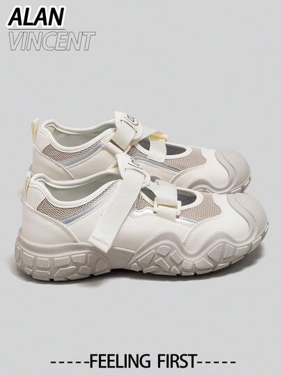  Alan Vincent【免费退货】夏季新款镂空透气女鞋，女士徒步鞋，舒适轻便时尚魔术贴户外凉鞋