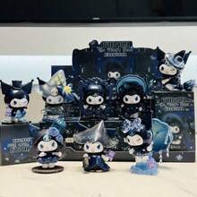 SANRIO Cutie pentru jaluzele, cutie pentru jaluzele cu temă violet drăguță pentru păpuși, decor la modă pentru păpuși anime, figurină pentru păpuși în stil desen animat, cutie cadou mică pentru păpuși adorabilă, cutie pentru jaluzele pentru decor auto pentru păpuși, cutie pentru jaluzele pentru decor de birou cu model de mobilier creativ cu desene animate, cadou de ziua de naștere - Multicolor - Vizualizare 3