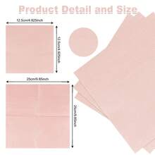 25pcs/50pcs/75pcs/Set Soft Square Floral Printed 2-Ply Napkins, 25cm*25cm Unfolded, Suitable For Wedding, Tea Party, Birthday Party Decoration, Party Supplies, Holiday Decoration, Holiday Supplies - Quantity - View 3