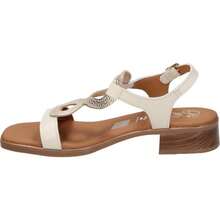 LRK | LRK Women's Heeled Sandals – Stylish Ice White Sandal – Summer Buckle Sandal – Low And Comfortable Heel – Versatile And Easy To Match – Fashionable – Model 5893 - White - View 4
