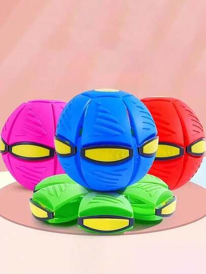 多功能可变形可折叠玩具球，踩踏即可变形，方便收纳携带，适合宠物狗互动玩耍，是户外野餐露营必备的互动玩具