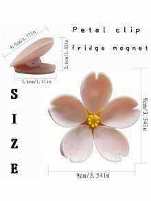 10 Stücke rosa Sakura Clips, Kühlschrankmagnet, kreative dekorative Magnete, geeignet für Küche, Büro und Heimdekoration, lustige Kühlschrankdekoration, können als Verschlussclips oder dekorative Kühlschrankmagnet verwendet werden, Küchenhelfer - Verschiedenfarbig - Übersicht 5