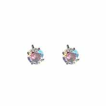 Đôi bông tai lấp lánh nhiều màu sắc được làm từ bạc sterling 925 dành cho nữ, thích hợp để đeo hàng ngày và làm quà tặng. - bông tai zircon óng ánh - Xem 13