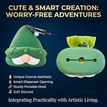 Hộp đựng túi đựng chất thải cho thú cưng bằng silicon, Giá đỡ túi đựng phân bằng silicon dễ thương, Hộp đựng túi phân chó tiện dụng - Nhiều màu - Xem 3