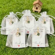 30pcs Spring Daisy & Clover Keychain Set - Delicate Floral Hanging Decor For Men & Women, Includes (10 Keychains + 10 Cards + 10 White Bags) Lobster Clasp Zinc Alloy Chain Bag Charm, Suitable For Easter, Thanksgiving, St. Patrick's Day, Mother's Day Gifts, Floral Favors & Birthday Presents Gifts For Mother, Father, Graduation, And Teacher - 10 Keychains + Cards + 10 Bags - View 6