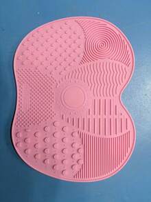 1 pieza Alfombrilla plegable de silicona para limpiar brochas de maquillaje con rejilla de secado, limpiador y secador de brochas multifuncional portátil para el hogar y viajes - Versión actualizada - Ver 12
