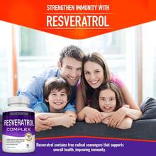 Trans Resveratrol Capsules 1800mg Antioxidant Complex – Polyphenol Supplement With Green Tea Extract | Daily Health & Wellness Support, 90 Count - 1 chai - Xem 4