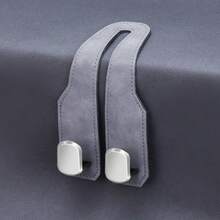 Móc tựa đầu xe hơi chất lượng cao SEAMETAL, móc ghế sau bọc da lộn cao cấp, móc đôi, móc hợp kim chịu lực 20KG, phù hợp với mọi loại xe. - A - Xem 13