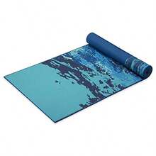 Gaiam - Tapete de yoga de alta calidad reversible extra grueso antideslizante para ejercicios y ejercicios de fitness para todo tipo de yoga pilates y entrenamientos en el piso 68 x 24 x 6 mm - Aguas Pacficas - Ver 8