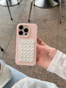 6个/2个/1个硅胶粘性手机支架,吸盘式手机壳支架,免提粘性手机支架,适用于自拍和视频拍摄,手机手指握把支架 - 彩色 - 查看 5