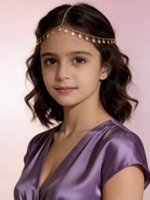 Tocado bohemio con diamantes brillantes y borlas multicapa, diadema de perlas con borlas para novia, accesorio de cabello elegante para boda, tocado hecho a mano para niña, accesorio de cabello #Útiles escolares# Accesorios para el cabello# Diadema para niña# Corona para niña## Artículo esencial para boda Accesorio de cabello para fiesta de boda Regalo - Multicolor - Ver 5