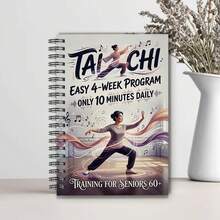 DANPERJI 1 Book Tai Chi Walking Advanced Edition: 28-Day Plan | 10 Minutes Daily Practice, Progressive Illustrated Movements Help Improve Balance And Overcome Fear Of Falling | Spiral Bound, Paperback - A - View 7