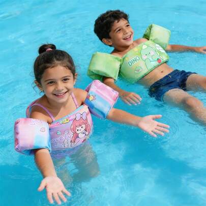 1pc Kids Buoyancy Swimming Vest, Swimwear For Boys And Girls, Suitable For Swimming Pool, Beach, Holiday, Water Party